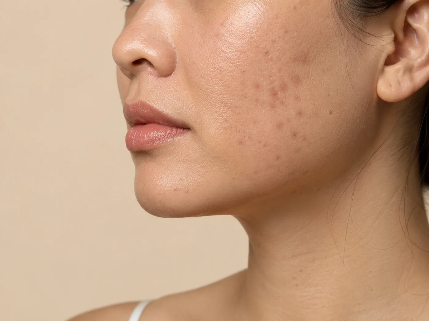 Acne Marks illustrative close-up visual
