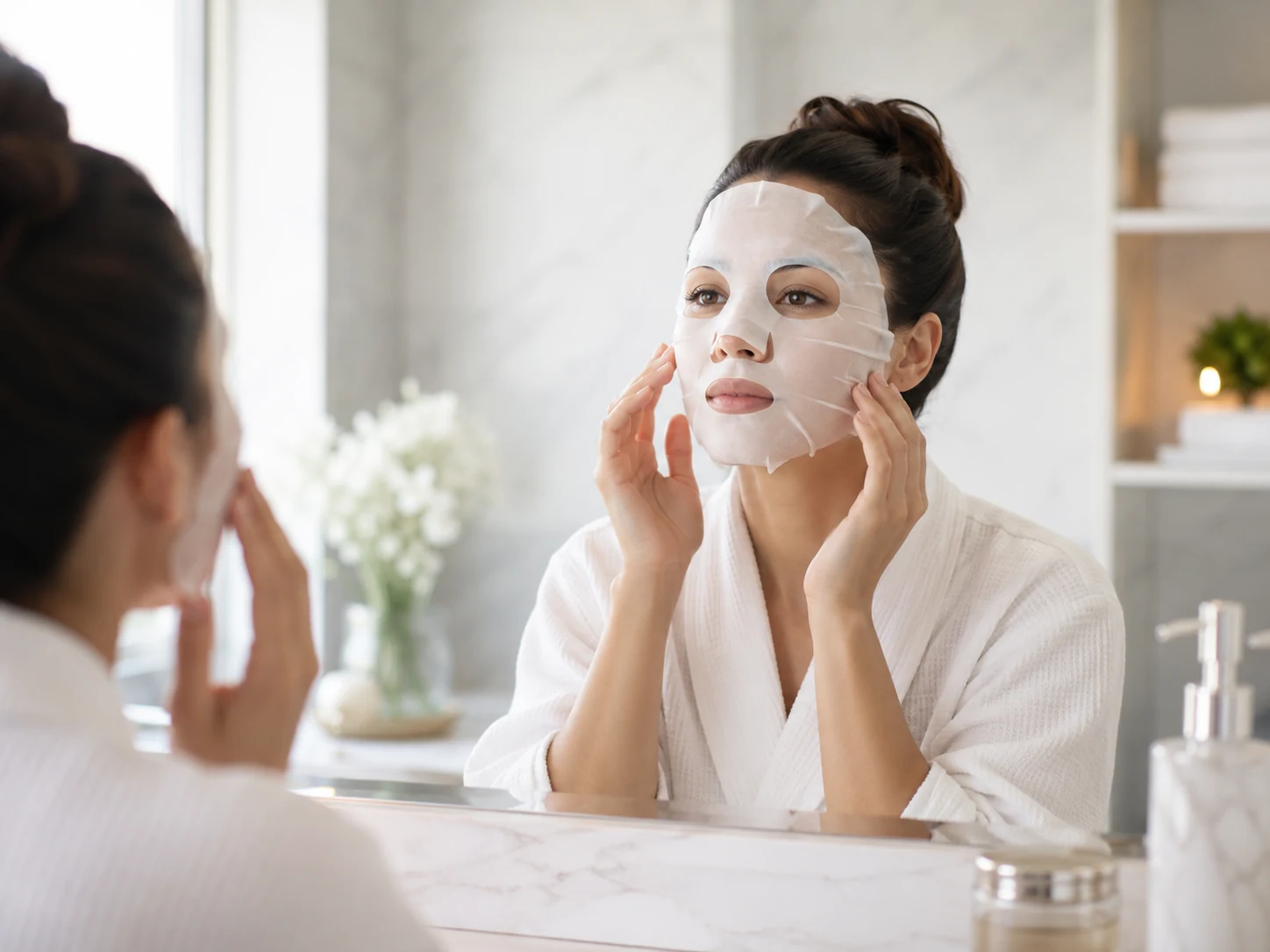 Illustrative home sheet mask application routine